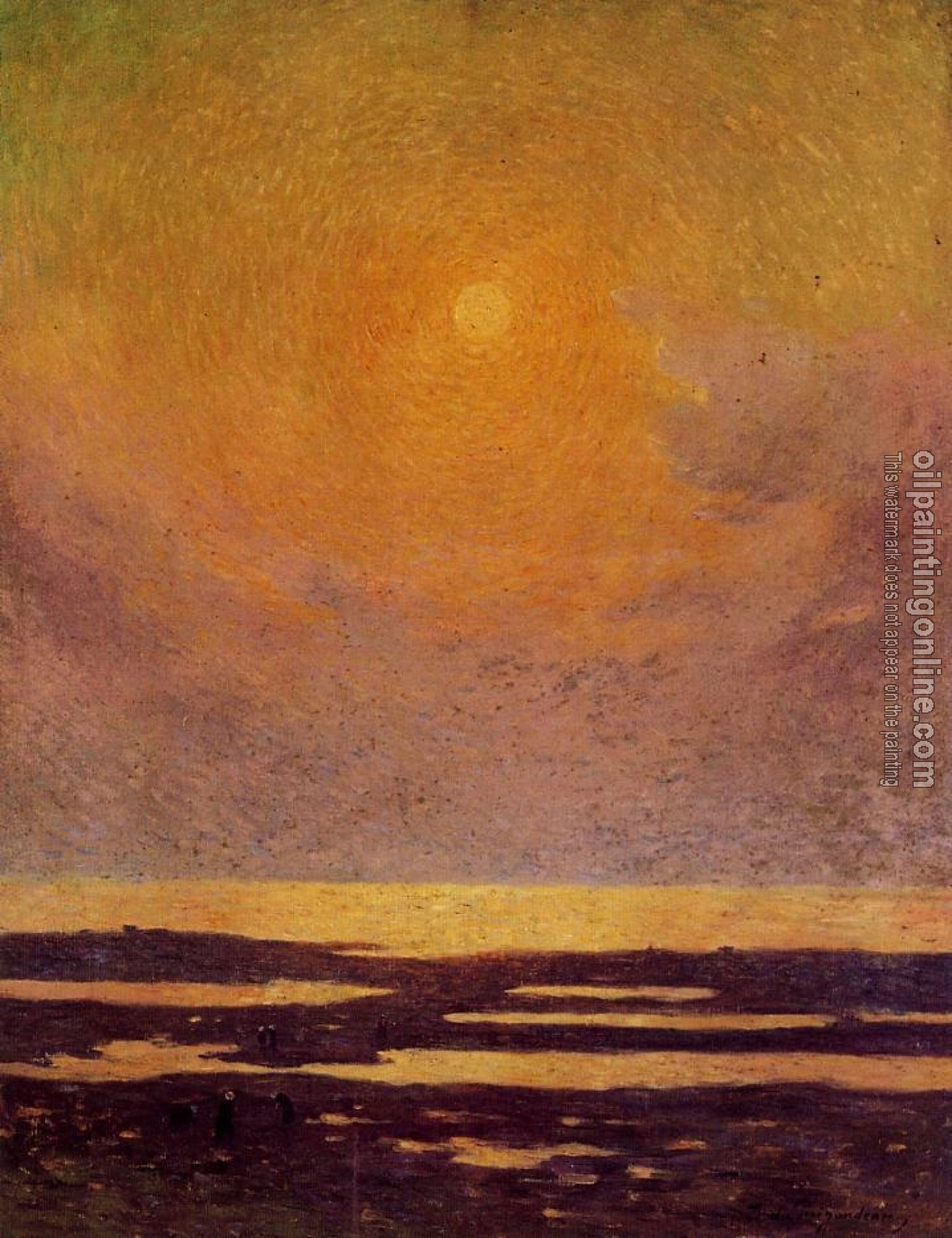 Ferdinand Loyen Du Puigaudeau - Sunset on the Coast